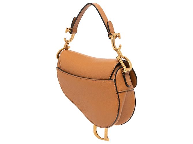 Saddle Borsa a sella in micro pelle di capra marrone Dior - vista 2