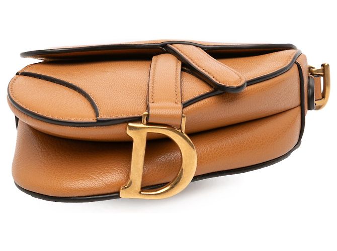 Saddle Borsa a sella in micro pelle di capra marrone Dior - vista 3