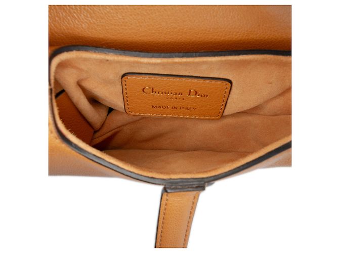 Saddle Borsa a sella in micro pelle di capra marrone Dior - vista 4