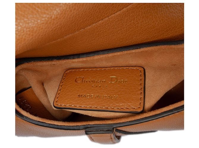 Saddle Borsa a sella in micro pelle di capra marrone Dior - vista 5