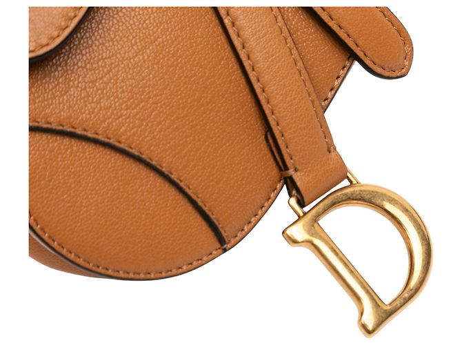 Saddle Borsa a sella in micro pelle di capra marrone Dior - vista 7
