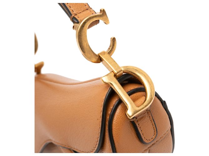 Saddle Borsa a sella in micro pelle di capra marrone Dior - vista 8