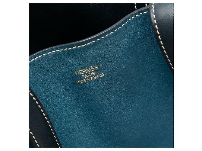 Hermès Blu Clémence Double Sens 28 Blu navy - vista 5