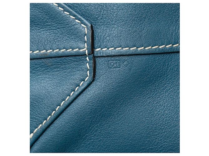 Hermès Blu Clémence Double Sens 28 Blu navy - vista 6