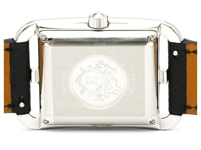 Hermès Orologio automatico da uomo Hermes Cape Cod in acciaio e pelle CC1.710 - vista 6
