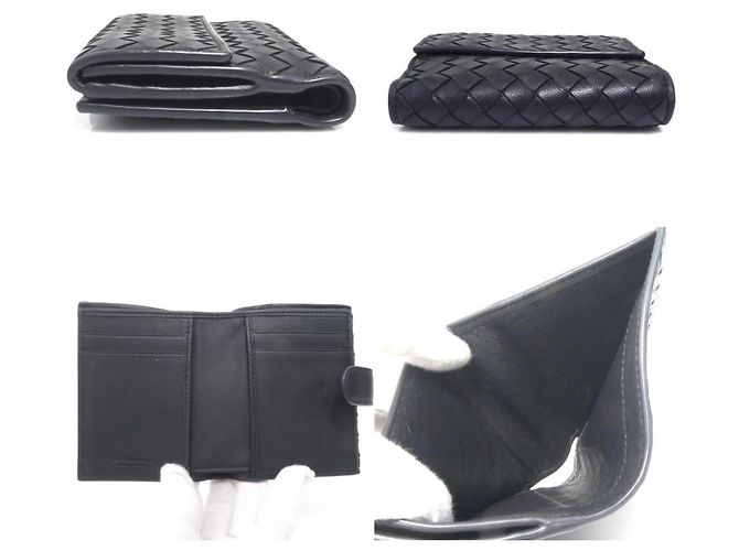 Billetera bi-fold Bottega Veneta Negro - vista 3