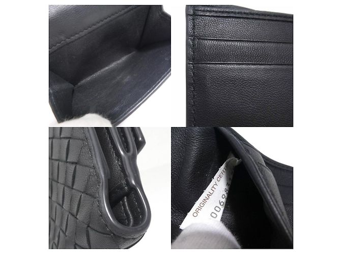 Billetera bi-fold Bottega Veneta Negro - vista 4