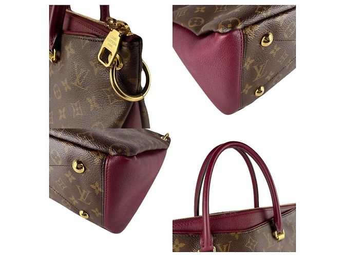 Borsa Pallas Monogram Louis Vuitton Bordò Monogramma - vista 4