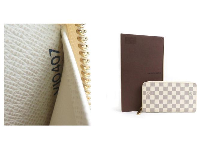Organizer Zippy Louis Vuitton in Damier Azur Crudo - vista 5