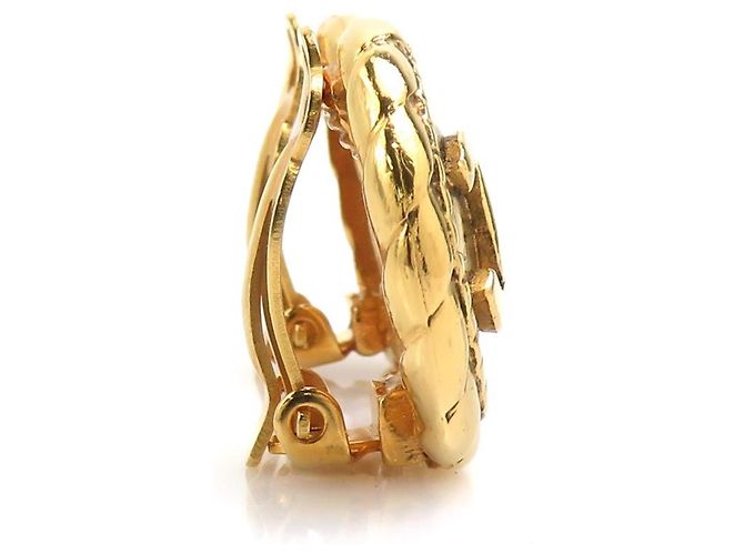 Timeless Orecchini a clip in metallo dorato Chanel Coco Mark D'oro - vista 2
