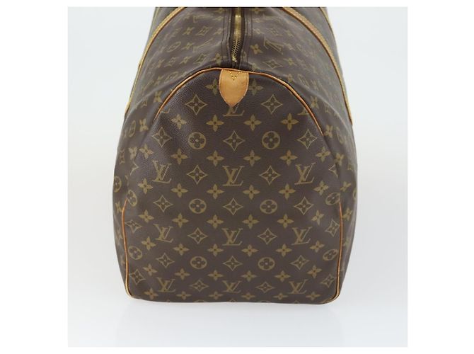 Borsa Keepall Louis Vuitton in tela Monogram 60 Marrone - vista 3