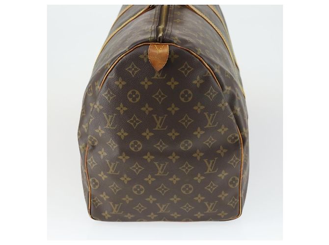 Borsa Keepall Louis Vuitton in tela Monogram 60 Marrone - vista 4