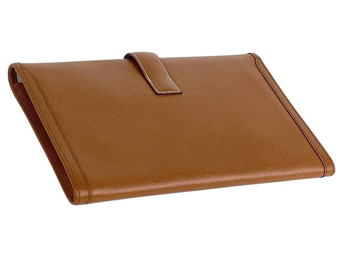 Hermès Jige PM H Logo Clutch Tasche Golden - Ansicht 2