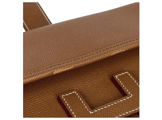 Hermès Jige PM H Logo Clutch Tasche Golden - Ansicht 4
