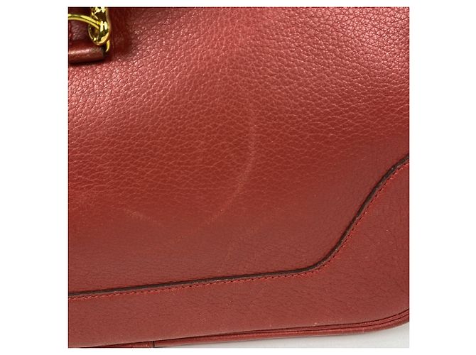 Borsa a spalla Hermès Trim 31 in pelle rossa a spalla singola Rosso - vista 5