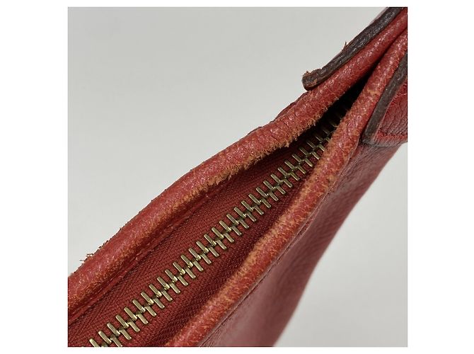 Borsa a spalla Hermès Trim 31 in pelle rossa a spalla singola Rosso - vista 6