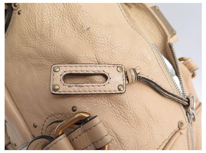 Chloé BORSA A SPALLA CHLOE PADDINGTON 2006 IN PELLE BEIGE - vista 10