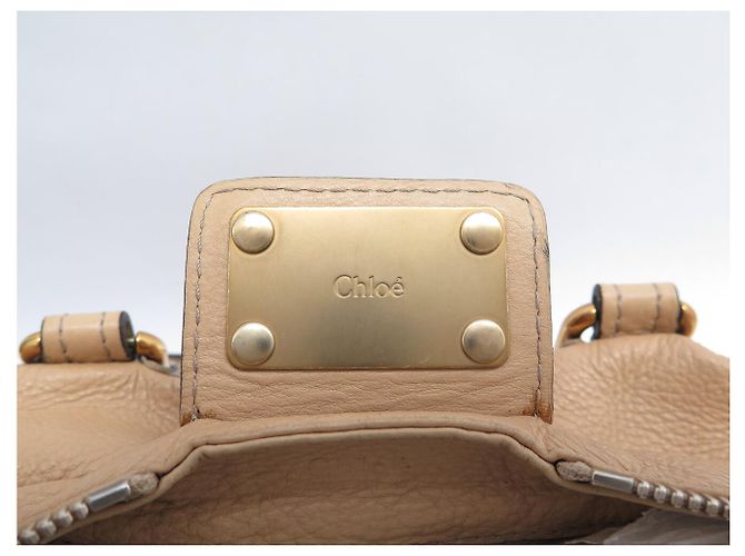 Chloé BORSA A SPALLA CHLOE PADDINGTON 2006 IN PELLE BEIGE - vista 11