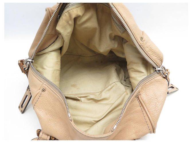 Chloé BORSA A SPALLA CHLOE PADDINGTON 2006 IN PELLE BEIGE - vista 12