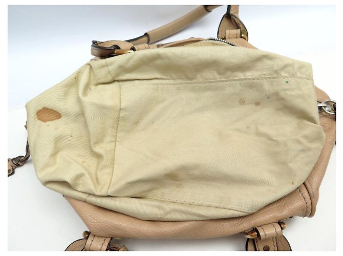 Chloé BORSA A SPALLA CHLOE PADDINGTON 2006 IN PELLE BEIGE - vista 13