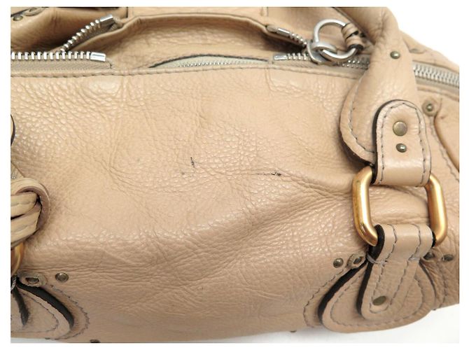 Chloé BORSA A SPALLA CHLOE PADDINGTON 2006 IN PELLE BEIGE - vista 16