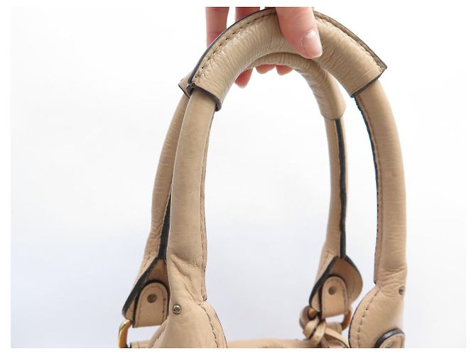Chloé BORSA A SPALLA CHLOE PADDINGTON 2006 IN PELLE BEIGE - vista 19