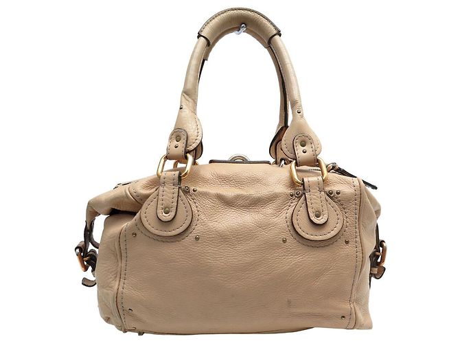 Chloé BORSA A SPALLA CHLOE PADDINGTON 2006 IN PELLE BEIGE - vista 2