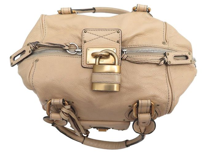 Chloé BORSA A SPALLA CHLOE PADDINGTON 2006 IN PELLE BEIGE - vista 3