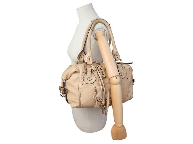 Chloé BORSA A SPALLA CHLOE PADDINGTON 2006 IN PELLE BEIGE - vista 6