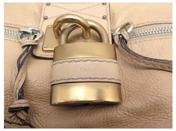 Chloé BORSA A SPALLA CHLOE PADDINGTON 2006 IN PELLE BEIGE - vista 7