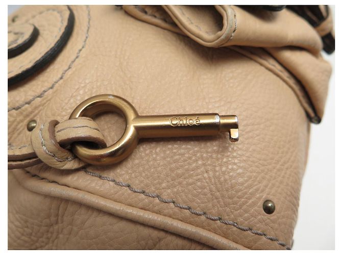 Chloé BORSA A SPALLA CHLOE PADDINGTON 2006 IN PELLE BEIGE - vista 8