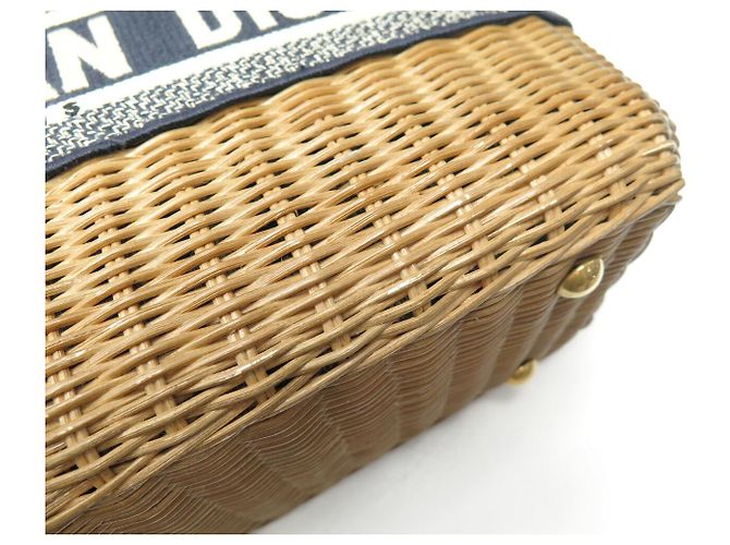 NUOVO BORSO DIOR WICKER MM M7601CMV0 OSIER CON TRACOLLA - vista 10