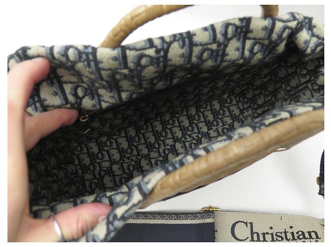 NUOVO BORSO DIOR WICKER MM M7601CMV0 OSIER CON TRACOLLA - vista 12