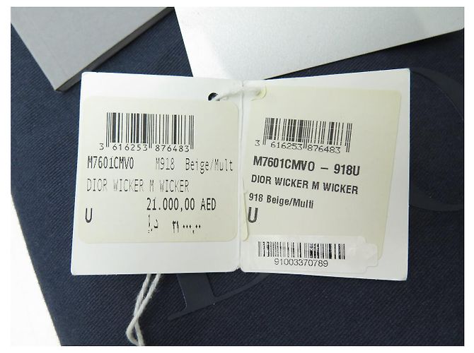 NUOVO BORSO DIOR WICKER MM M7601CMV0 OSIER CON TRACOLLA - vista 19
