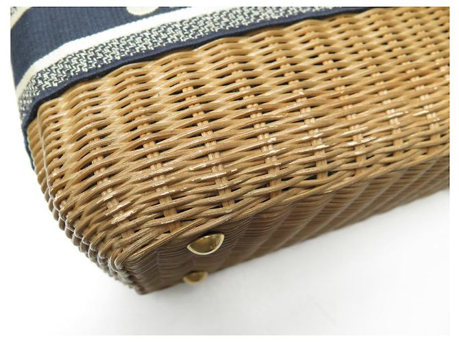 NUOVO BORSO DIOR WICKER MM M7601CMV0 OSIER CON TRACOLLA - vista 9