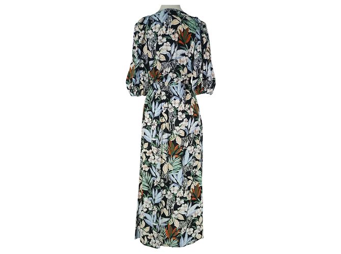 Maje Maxi Blumen Sommerkleid Mehrfarben - Ansicht 3