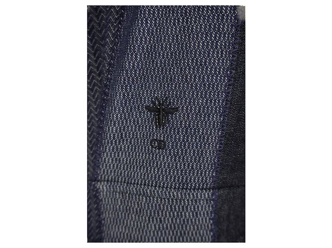 Christian Dior Denim Maxi Kleid Blau Marineblau - Ansicht 7
