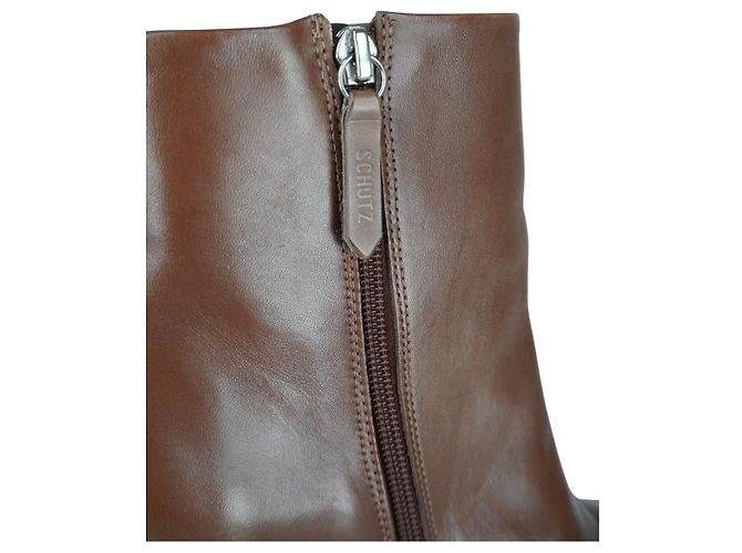 Stivaletti in pelle marrone SCHUTZ - vista 5