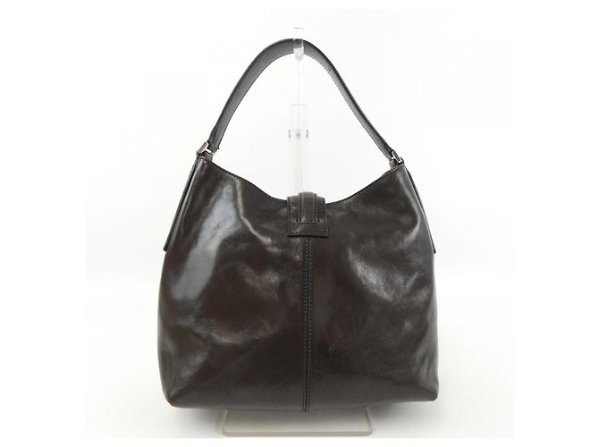 Autre Marque Borsa in pelle Hirofu Marrone - vista 3