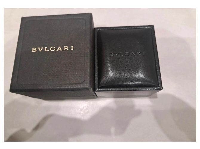 Gemelli Bulgari in argento e onice nero tondi - vista 5