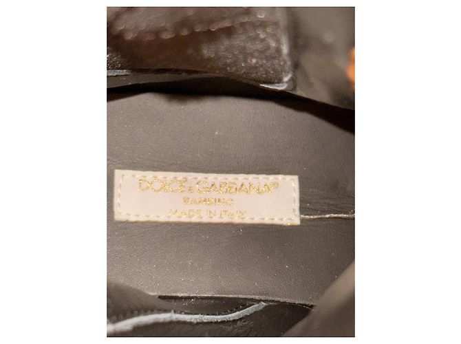 Dolce & Gabbana Lederstiefel schwarz Größe 30 - Ansicht 8