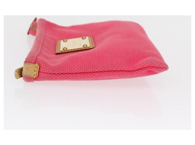 Pochete Antigua em lona Louis Vuitton Rosa - vista 4