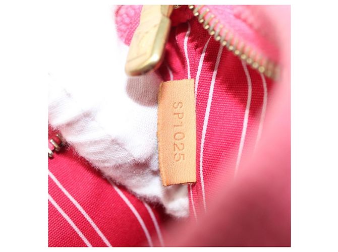 Pochete Antigua em lona Louis Vuitton Rosa - vista 6