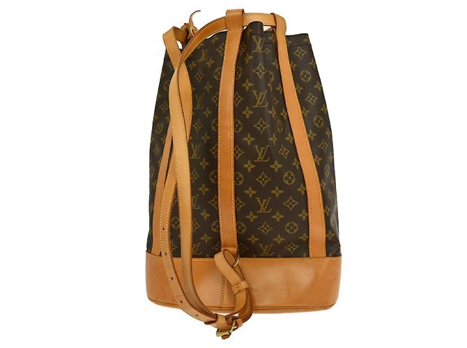 Zaino Randonnee Monogram in Canvas GM Louis Vuitton Marrone - vista 2