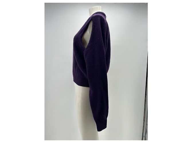 Autre Marque Suéter violeta de cachemira Púrpura - vista 4