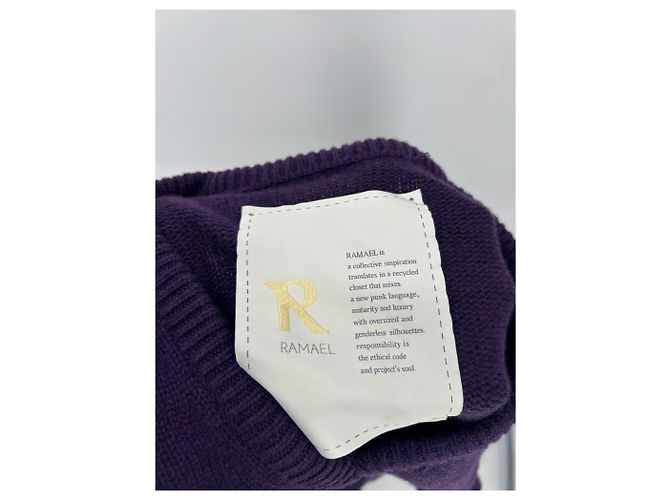 Autre Marque Suéter violeta de cachemira Púrpura - vista 5