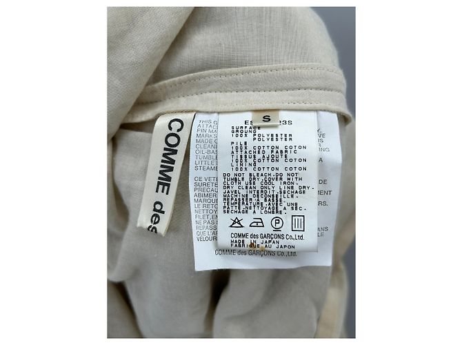 Comme Des Garcons Vestido burdeos y blanco Beige - vista 5