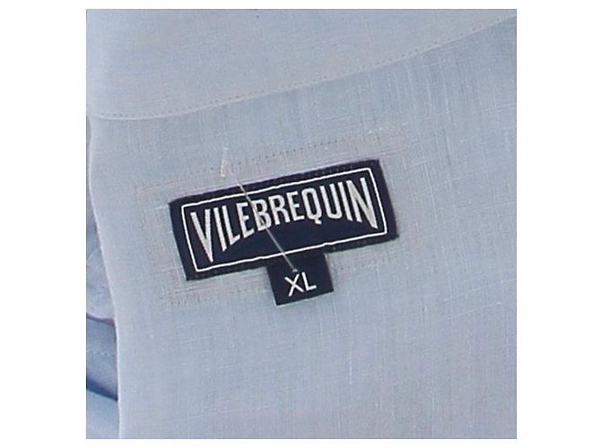 Vilebrequin Leinenhemd hellblau kurzarm XL - Ansicht 5