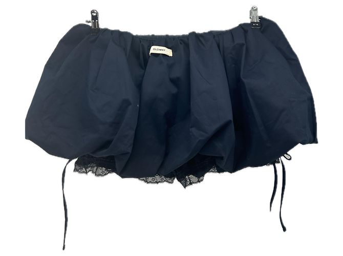 Autre Marque Gonna corta a palloncino nera Nero - vista 2
