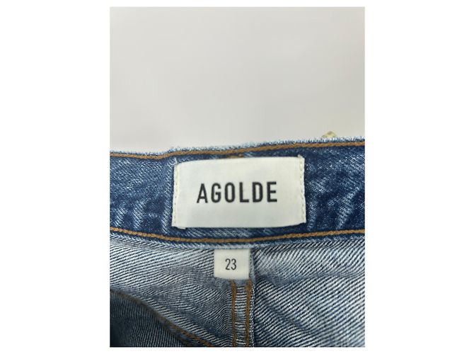 Agolde Jean azul "Twist Low Slung Baggy" - vista 4